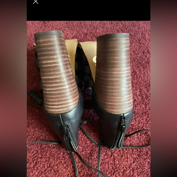 NEW black gianni bini leather sandals - Picture 2 of 7